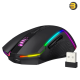 Redragon M693 Wireless Bluetooth Gaming Mouse, 8000 DPI Wired/Wireless Gamer Mouse w/ 3-Mode Connection, BT & 2.4G Wireless, 7 Macro Buttons, Durable Power Capacity and RGB Backlight for PC/Mac/Laptop