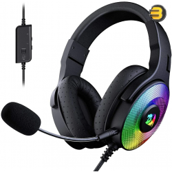 Redragon H350 Pandora Wired Gaming Headset Dynamic RGB Backlight 50MM Drivers-Detachable Microphone Works for PC/PS4/XBOX One/NS