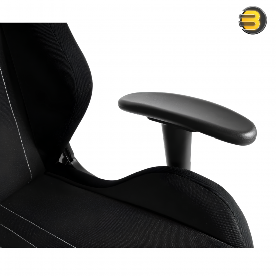 Redragon C313 Heth Gaming Chair – Black Fabric, 2D Adjustable Armrests, Reclining Ergonomic Design with Lumbar & Head Support, 130kg Capacity