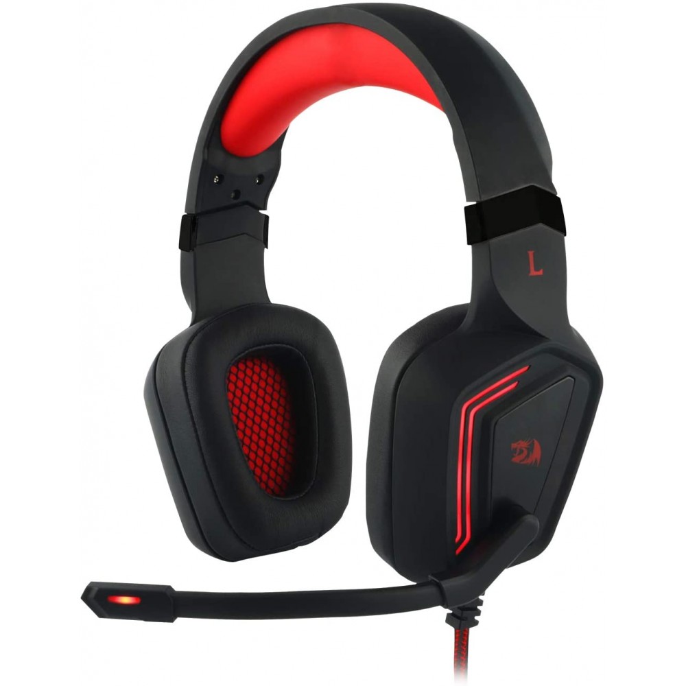 Redragon H310 MUSES Wired Gaming Headset, 7.1 Surround-Sound, Pro-Gamer ...