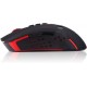 Redragon M692 Wireless Gaming Mouse RED LED Backlit MMO 9 Button Ambidextrous Programmable Cordless Computer Mice, Blade, 4800 DPI for Windows PC Gamer (Wireless Red LED Backlit)