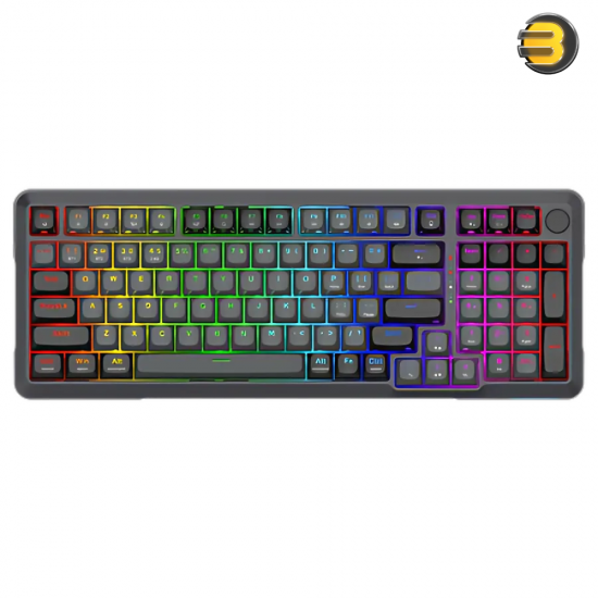 Redragon BRAGI PRO K688-RGB-PRO 3-Mode Wireless Mechanical Keyboard – Gasket-Mounted, Hot-Swappable, RGB Lighting, USB-C Redragon BRAGI PRO K688-RGB-PRO 3-Mode Wireless Mechanical Keyboard – Gasket-Mounted, Hot-Swappable, RGB Lighting, USB-C