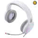 REDRAGON H270 RGB GAMING HEADSET WITH MICROPHONE — WIRED, COMPATIBLE WITH XBOX ONE, NINTENDO SWITCH, PS4, PS5, PCS, LAPTOPS AND NINTENDO SWITCH (WHITE)