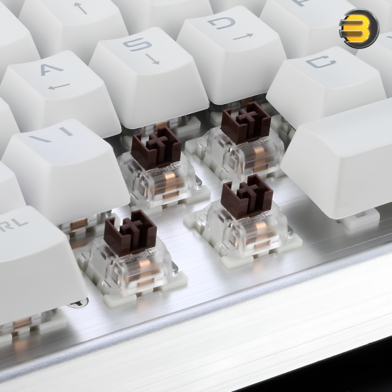 Redragon KG010-KN Wired Mechanical Gaming Keyboard White— Full-Size 104 Keys, Brown Switches, White LED Backlight, Double-Shot Injection Keycaps, 100% Anti-Ghosting, Durable Aluminum Construction, USB Wired, Ergonomic Design Redragon KG010-KN Wired Mechanical Gaming Keyboard White— Full-Size 104 Keys, Brown Switches, White LED Backlight, Double-Shot Injection Keycaps, 100% Anti-Ghosting, Durable Aluminum Construction, USB Wired, Ergonomic Design