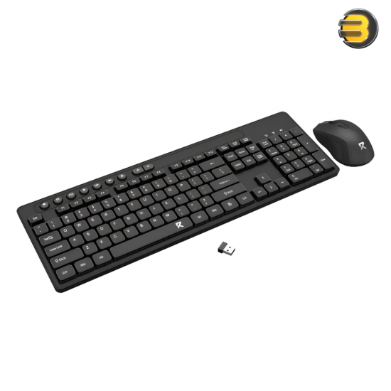 Redragon BS-7094 black wireless keyboard and mouse combo with silent chocolate keycaps