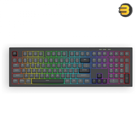 Redragon K518 CRUX RGB Membrane Keyboard – 108-Key & Anti-Ghost