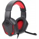 Redragon H220 THEMIS Wired Gaming Headset, Stereo Surround-Sound, Noise Cancelling Over-Ear Headphones with Mic, Volume Control, Red LED Light, Compatible with PC, PS4/3, Xbox One and Nintendo Switch