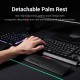 Redragon K588 RGB Backlit Mechanical Gaming Keyboard with Programmable Keys Macro Recording Blue Switches Compact Tenkeyless Design with Detachable Palm Rest & USB-C USB for Windows PC