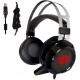Redragon H301 SIREN2 7.1 Channel Surround Stereo Gaming Headset Over Ear Headphones with Mic Individual Vibration Noise Canceling LED Light