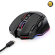 Redragon Sniper Pro M801P-RGB Dual Mode Wired/Wireless Gaming Mouse — 16000 DPI, 9 Programmable Buttons, 40G Acceleration, RGB Lighting, Ergonomic Design, USB Type-C Charging, Up to 70 Hours Battery Life