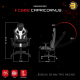 Redragon Capricornus C502-BW Gaming Chair – Black/White, 4D Adjustable Armrests, Reclining Ergonomic Design with Lumbar & Head Support