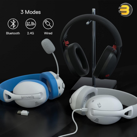Redragon H848 IRE Pro Wireless Gaming Headset – 7.1 Surround & Triple Mode