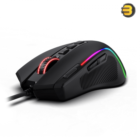 Redragon M612 Predator RGB Gaming Mouse, 8000 DPI Wired Optical Gamer Mouse with 11 Programmable Buttons & 5 Backlit Modes, Software Supports DIY Keybinds Rapid Fire Button