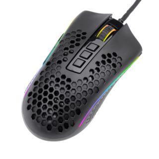 Redragon M808 Storm Lightweight RGB Gaming Mouse, 85g Ultralight Honeycomb Shell - 12,400 DPI Optical Sensor - 7 Programmable Buttons - Precise Registration - Super-Lite Cable