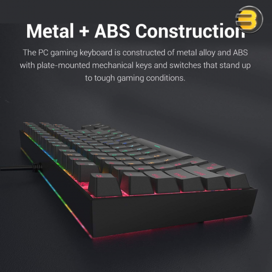 Redragon K552-R KUMARA RAINBOW Backlit Mechanical Gaming Keyboard