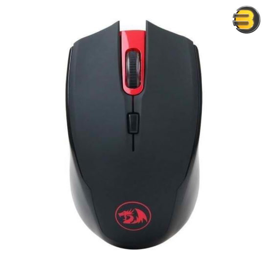 Redragon M651 Wireless Gaming Mouse – 2400 DPI Optical Sensor, 4 Programmable Buttons, 2.4GHz Nano USB Receiver, Ergonomic Design, Power-Saving Mode, Teflon Feet for Smooth Glide