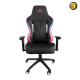 Redragon C212 Burnout black and pink gaming chair with ergonomic lumbar support and 2D adjustable armrests