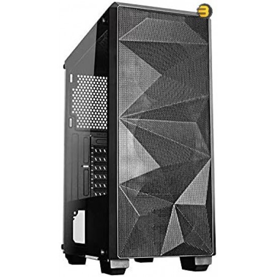 Redragon Grindor GC-510 Mid-Tower Case - Tempered Glass - Mini-ITX, MicroATX and ATX - Support Up to 6 Fans