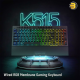 Redragon K515 PRO Shiva RGB Wireless Bluetooth Membrane Gaming Keyboard – Tri-Mode (Wired/2.4 GHz/Bluetooth), 98 Keys, On-Board Macro & Multimedia Keys, Detachable Wrist Rest, Software Supported