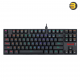 REDRAGON K607 LOW PROFILE MECHANICAL GAMING KEYBOARD 87 KEY TENKEYLESS RGB LED BACKLIT WIRED COMPUTER KEYBOARD WITH BLUE SWITCHES FOR WINDOWS PC