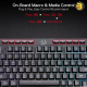 Redragon SHIVA K515 RGB Membrane Gaming Keyboard – 98-Key Mechanical-Feel, On-Board Macro Keys, Detachable Wrist Rest, Full RGB Lighting