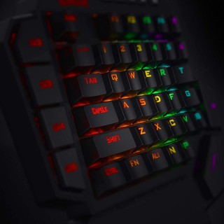Redragon K585 DITI One-Handed RGB Mechanical Gaming Keyboard, Blue Switches, Type-C Professional Gaming Keypad with 7 Onboard Macro Keys, Detachable Wrist Rest, 42 Keys Redragon K585 DITI One-Handed RGB Mechanical Gaming Keyboard, Blue Switches, Type-C Professional Gaming Keypad with 7 Onboard Macro Keys, Detachable Wrist Rest, 42 Keys