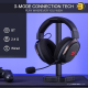 Redragon H858 3-Mode Wireless Gaming Headset – 7.1 Surround & 53mm Drivers