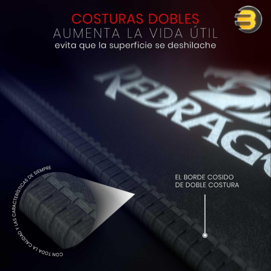 Redragon P032 Flick XL Gaming Mousepad – 900×400×4mm Extended Mouse Mat, Speed Surface, Anti-Slip Rubber Base, Black