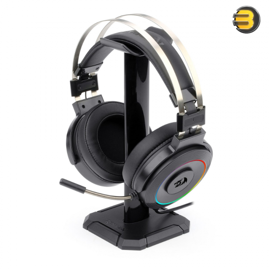 Redragon Lamia 2 H320 RGB Gaming Headset with Stand – USB 7.1 Surround Sound, Adjustable Headband, Memory Foam Cushioned Ear Cups, RGB Backlighting, Premium Comfort for Extended Gaming