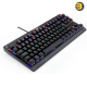 Redragon K568R Dark Avenger Tenkeyless 87‑Key Wired Mechanical Gaming Keyboard — Red Switches, Rainbow LED Backlight – Black