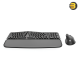 Redragon 2in1 Wireless Office Combo Black – Ergonomic Wireless Keyboard with Pillowed Wrist Rest & Adjustable Tilt, Vertical Ergonomic Mouse with Adjustable DPI, 2.4GHz Wireless, Compact Combo for Office Use
