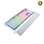 Redragon K550W RGB Yama 131 Key RGB LED Illuminated Backlit White Mechanical Keyboard