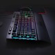 Redragon K512 Shiva RGB Backlit Membrane Gaming Keyboard with Multimedia Keys, Quiet Mechanical Feeling Keyboard, 6 Extra On-Board Macro Keys, Dedicated Media Control, Detachable Wrist Rest