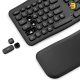 Redragon 2in1 Wireless Office Combo Black – Ergonomic Wireless Keyboard with Pillowed Wrist Rest & Adjustable Tilt, Vertical Ergonomic Mouse with Adjustable DPI, 2.4GHz Wireless, Compact Combo for Office Use