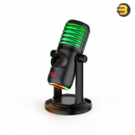 Redragon GM306 Streaming Microphone – USB Condenser Mic with Studio-Quality Audio, Plug-and-Play Setup, and Versatile Performance for Gaming, Streaming, and Podcasting