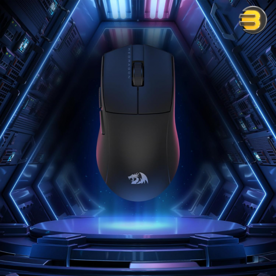 Redragon M724 black 49g ultralight wired gaming mouse with ergonomic natural grip