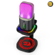 Redragon Echowave GM305 RGB USB Streaming Microphone – Cardioid Condenser, Touch Mute, Gain Control, Plug & Play, Black