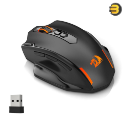 Redragon M691 MIST Wireless Gaming Mouse – 4,000 DPI PAW3104 Optical Sensor, 2.4GHz Wireless, 500Hz Report Rate, and Single AA Battery Power