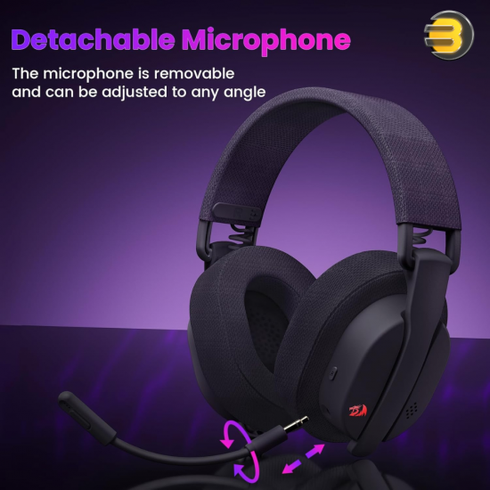 Redragon H888 Wireless Gaming Headset – 7.1 Surround & Tri-Mode