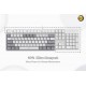 Redragon K617 FIZZ 60 Wired RGB Gaming Keyboard 61 Keys Compact Mechanical Keyboard w Grey White