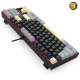 Redragon K552 LGY-R KUMARA Tenkeyless 87‑Key Wired Mechanical Gaming Keyboard — Outemu Blue Switches, Rainbow LED Backlight, Anti‑Ghosting, Double‑Shot Keycaps, Metal‑ABS Frame