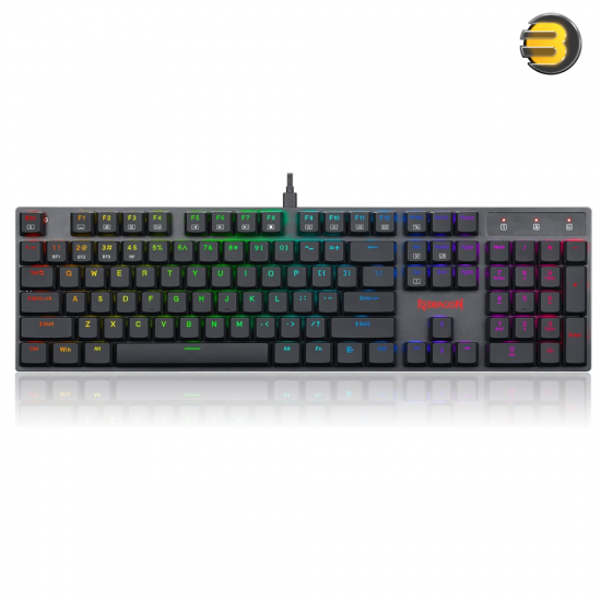 REDRAGON K535 APAS Gaming Mechanical Keyboard — Low Profile Blue Switches -Black