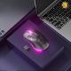 Redragon M694 Hana black tri-mode gaming mouse with honeycomb shell and RGB lighting