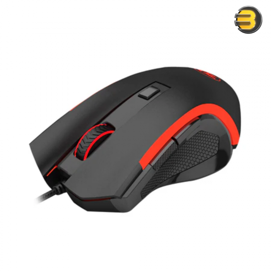 Redragon NOTHOSAUR M606 Gaming Mouse – 6 Buttons, 4 DPI (1000/1600/2400/3200), 10G Acceleration, 125Hz Polling, 7-Color Backlit, 180cm Braided Cable, Durable REFLON Feet