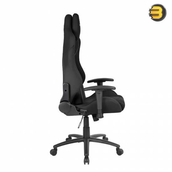 Redragon C313 Heth Gaming Chair – Black Fabric, 2D Adjustable Armrests, Reclining Ergonomic Design with Lumbar & Head Support, 130kg Capacity