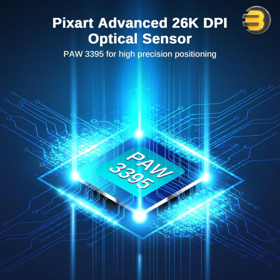 Redragon M815 PRO 3-mode wireless gaming mouse with ultra-light design and programmable buttons