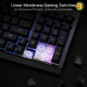 Redragon SHIVA K515 RGB Membrane Gaming Keyboard – 98-Key Mechanical-Feel, On-Board Macro Keys, Detachable Wrist Rest, Full RGB Lighting