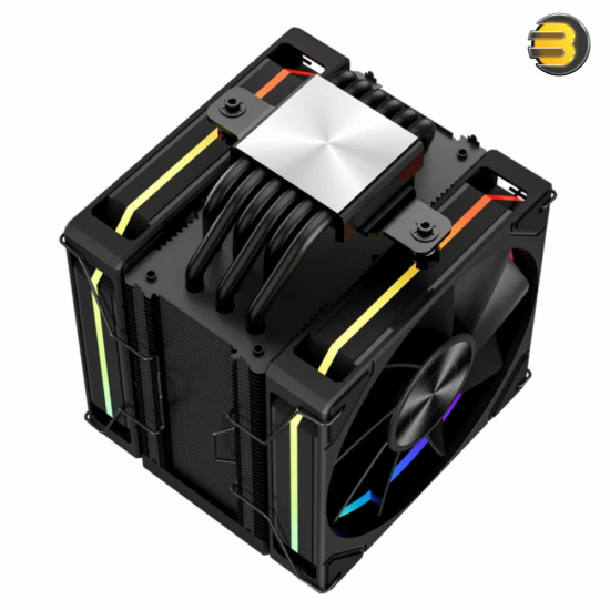 Redragon CC2313 CPU air cooler with digital LCD temperature screen, 6 copper heat pipes, 120mm ARGB PWM fan, and asymmetric tower design for RAM clearance