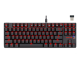 REDRAGON K590 WIRED / WIRELESS MECHANICAL GAMING KEYBOARD RED LED BACKLIT COMPACT 60% LOW PROFILE 87 KEY COMPUTER PC GAMERS KEYBOARD MAHORAGA USB WIRED CHERRY RED EQUIVALENT SWITCHES (BLACK)