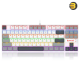 Redragon K552 WGL‑R KUMARA Tenkeyless 87‑Key Wired Mechanical Gaming Keyboard — Outemu Red Switches, Rainbow LED Backlight, Full‑Key Anti‑Ghosting, Double‑Shot Keycaps, Hot‑Swap, White/Gray, Metal‑ABS Frame